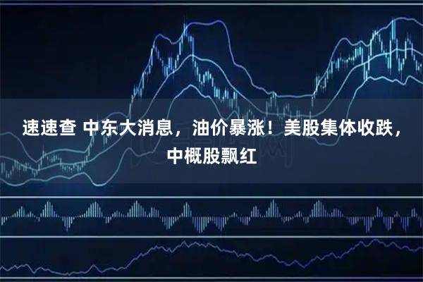 速速查 中东大消息，油价暴涨！美股集体收跌，中概股飘红