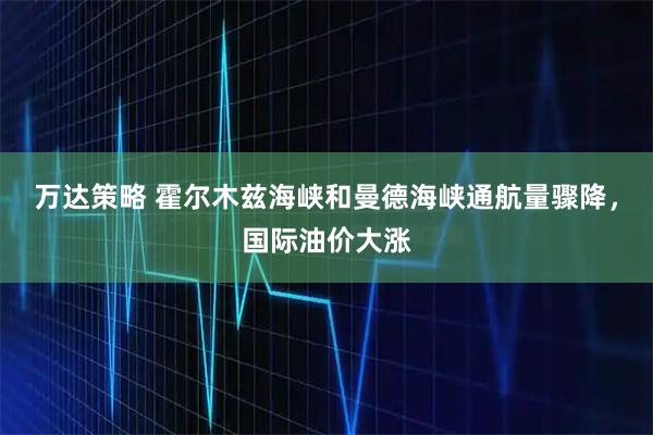 万达策略 霍尔木兹海峡和曼德海峡通航量骤降,国际油价大涨